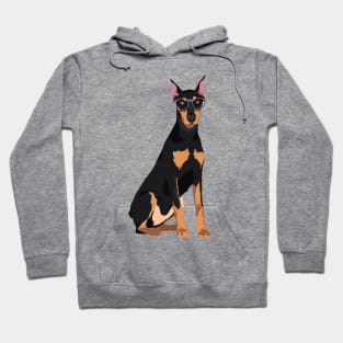 Hipster Cool German Pinscher Dog T-Shirt for Dog Lovers Hoodie